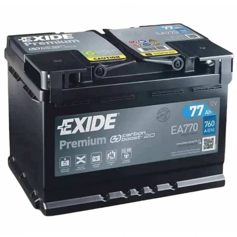 EXIDE  Akumulator, 12V 77Ah, +D, Premium