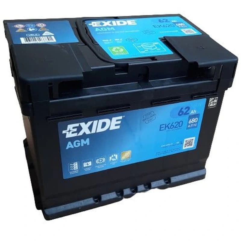 EXIDE Akumulator, 62Ah, start-stop, AGM