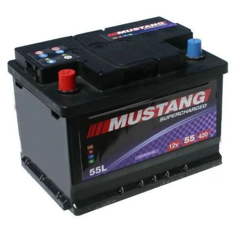 MUSTANG Akumulator, 12V 55Ah, +L