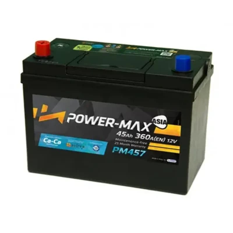 POWER MAX-ASIA Akumulator, 45Ah, +L, PM457 