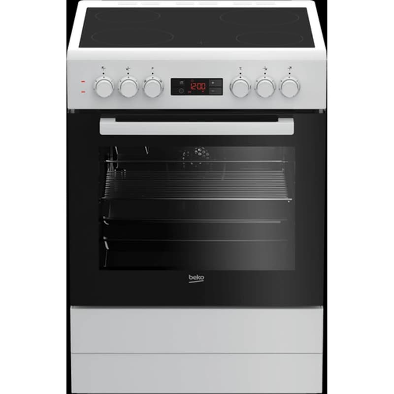 Beko Električni šporet, 4 grejne zone, beli, FSE67300GW 