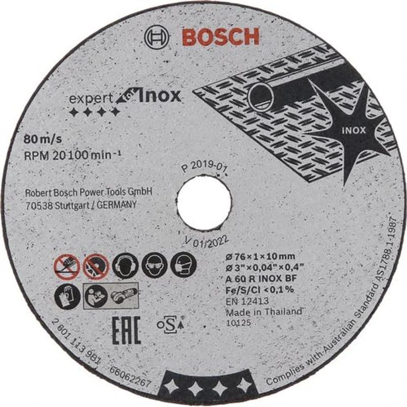 Bosch Rezna ploča, 76x1x10 mm, Expert for Inox