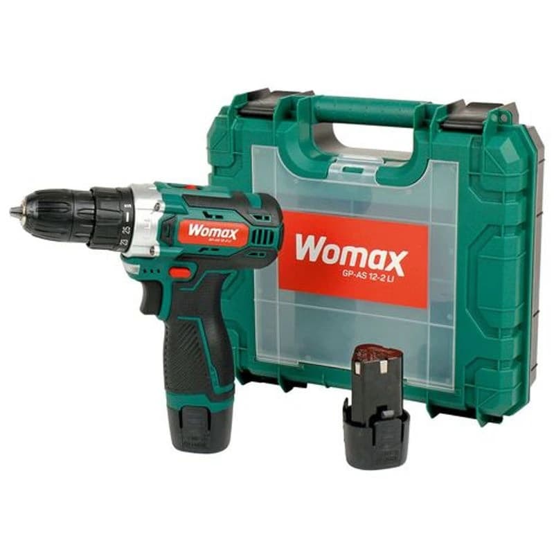 Womax GP-AS 12-2 LI Akumulatorska bušilica, 12V, 2Ah, Plastični kofer