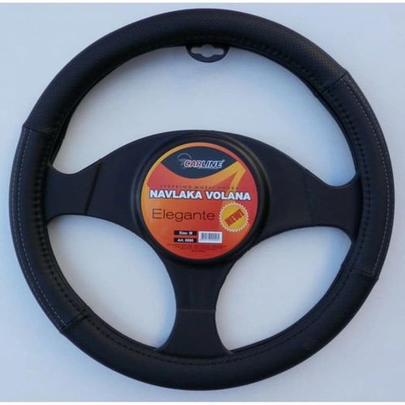 CAR LINE Navlaka volana M (38cm) crno-siva ELEGANTE