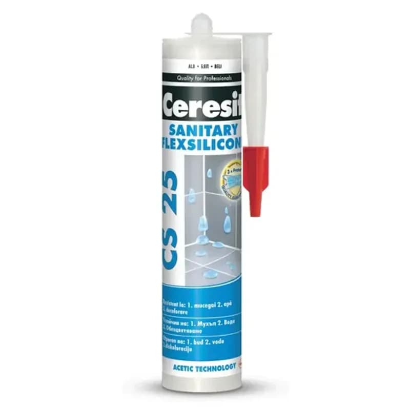 CERESIT Sanitarni silikon, 280 ml, Antracit, CS25TP