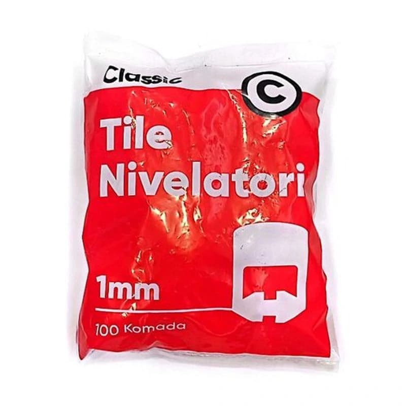 Classic Nivelator za keramičke pločice, 1 mm, 100 komada