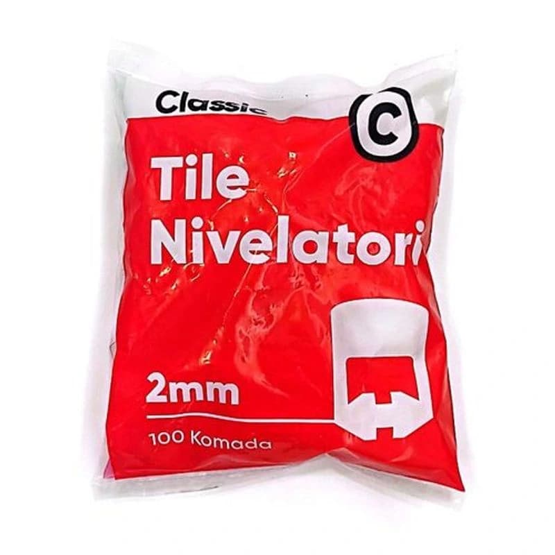 Classic Nivelator za keramičke pločice, 2 mm, 100 komada