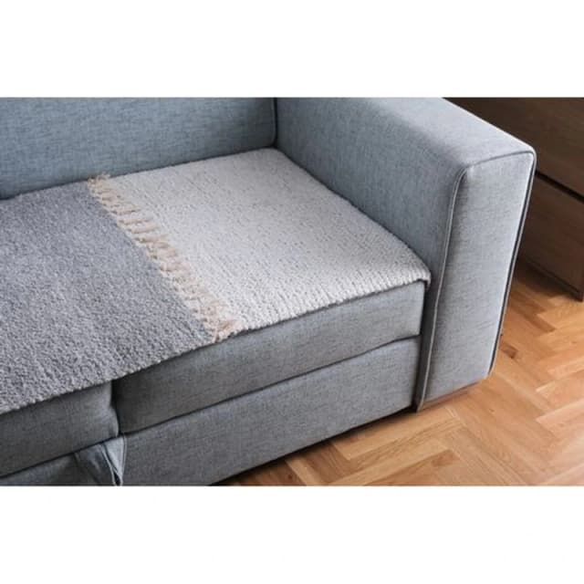 DekorDom Fleker 70x250 cm, sivo-beli