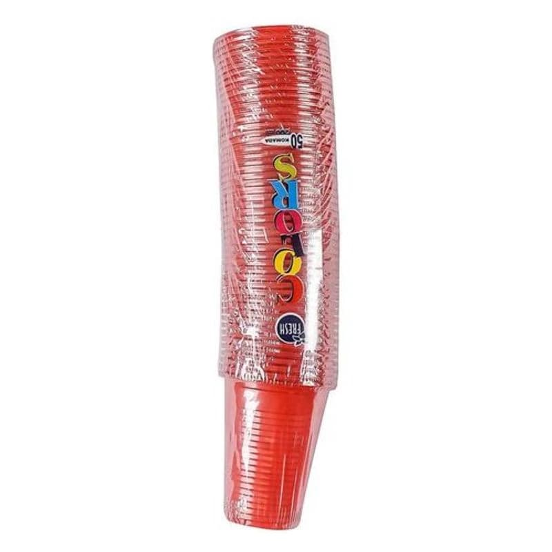 Fresh Plastične čaše, 0.2 l, 50 komada, crvene