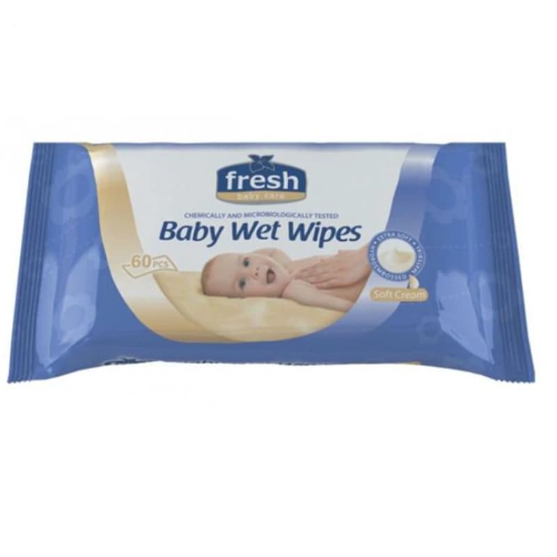 FRESH Vlažne maramice, Baby cream, 60 komada