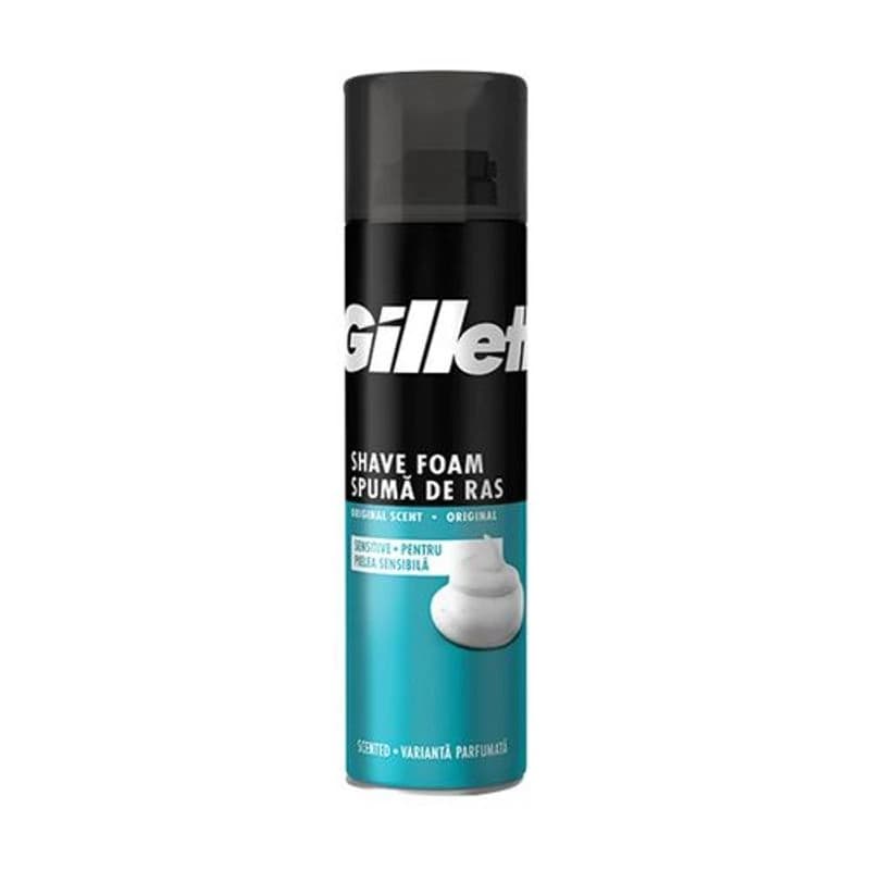 GILLETTE Pena za brijanje, 200 ml, Sensitive