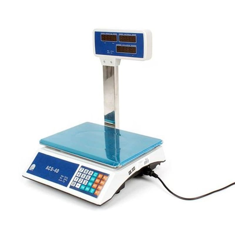 HAUS Elektronska kućna vaga, 35 kg, sa displejom, bela