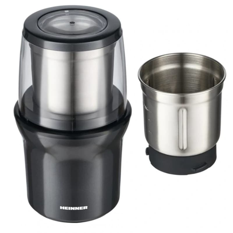 HEINNER Mlin za kafu, sivi, HCG-200DGIX2