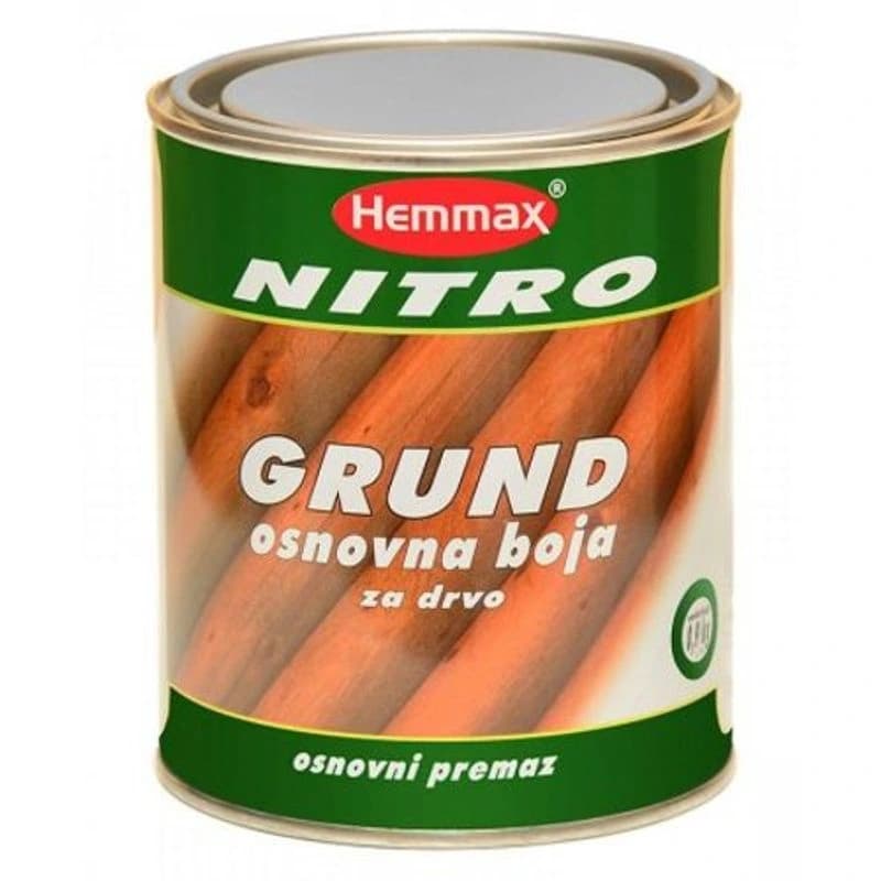 HEMMAX NITRO Grund osnovna boja za drvo, bela, 0.9 kg