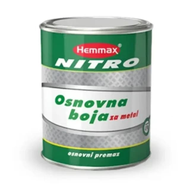 HEMMAX NITRO Osnovna boja za metal, siva, 0.9 kg