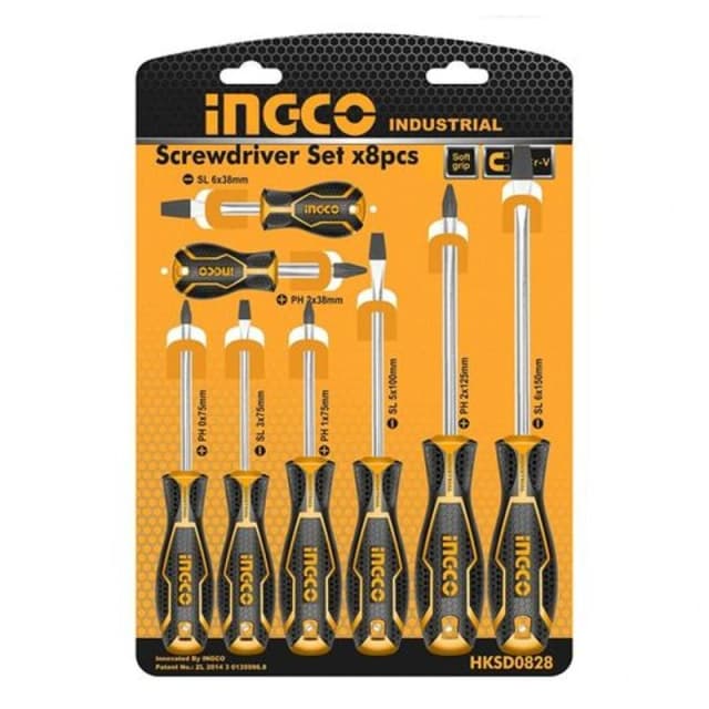 INGCO Set odvijača, 8/1, HKSD0828