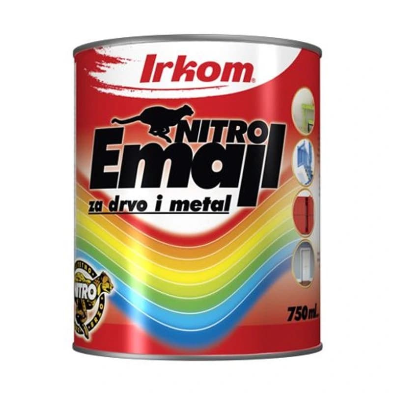 IRKOM Nitro emajl, crni, 750 ml