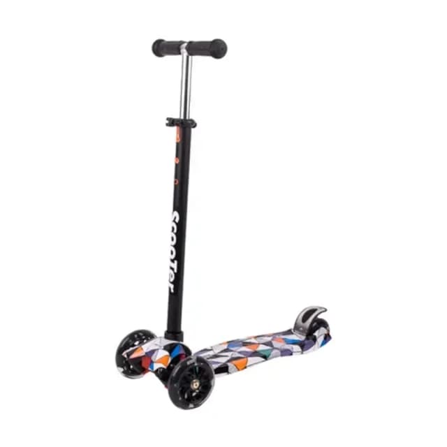 JUNGLE Trotinet za decu, Triangl, crni, MG014