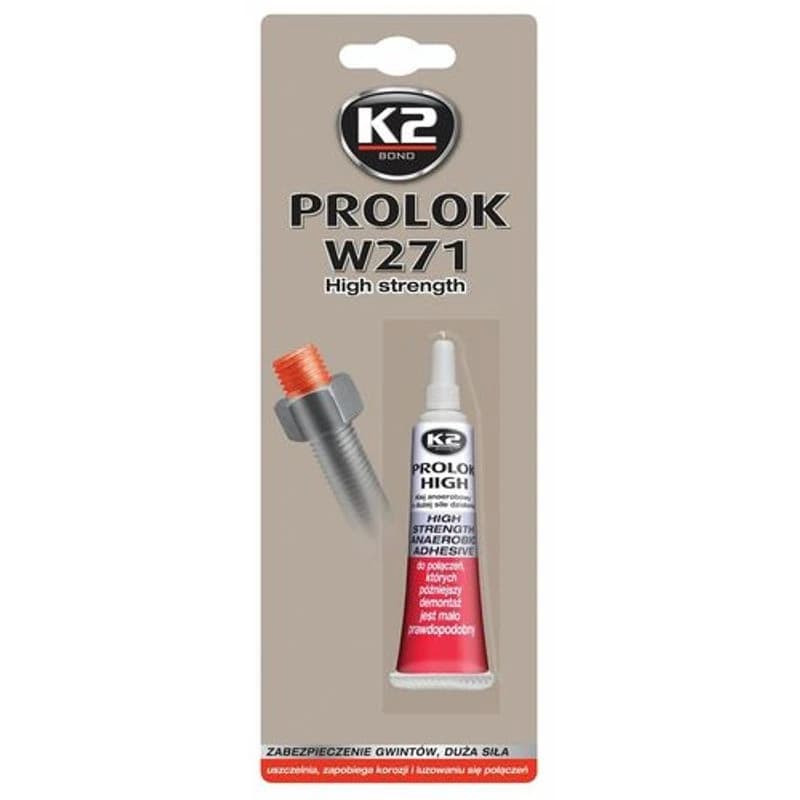 K2 Lepak za osiguranje navoja PROLOK HIGH 6ml crveni