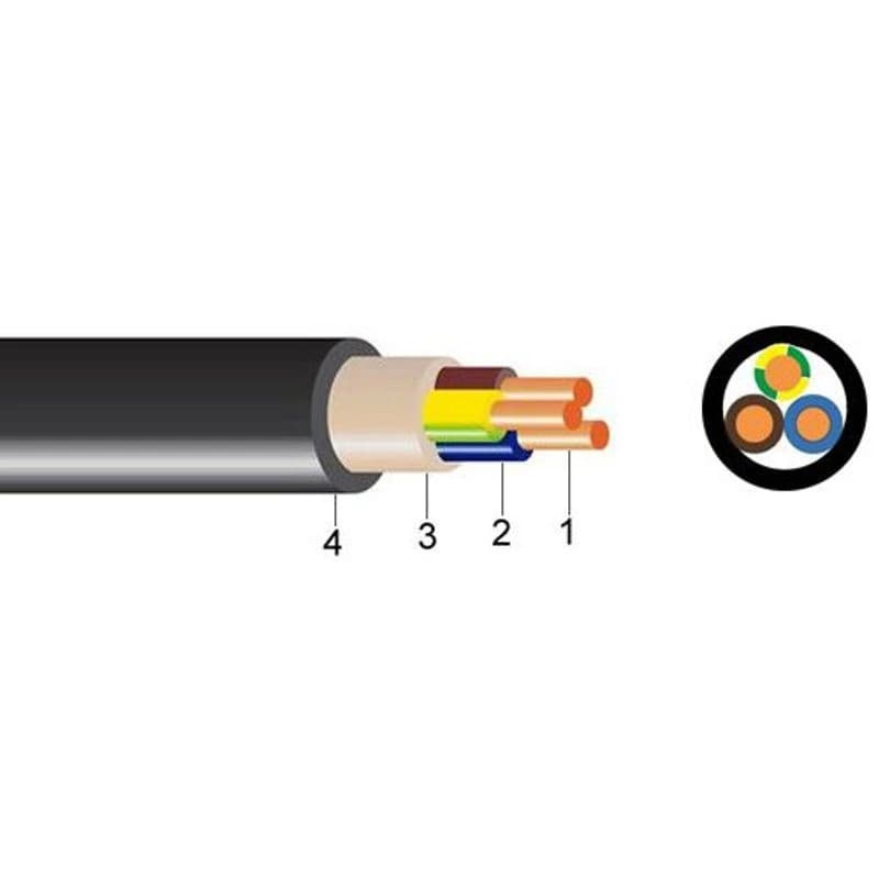 Kabl N2XH 3x2.5 mm