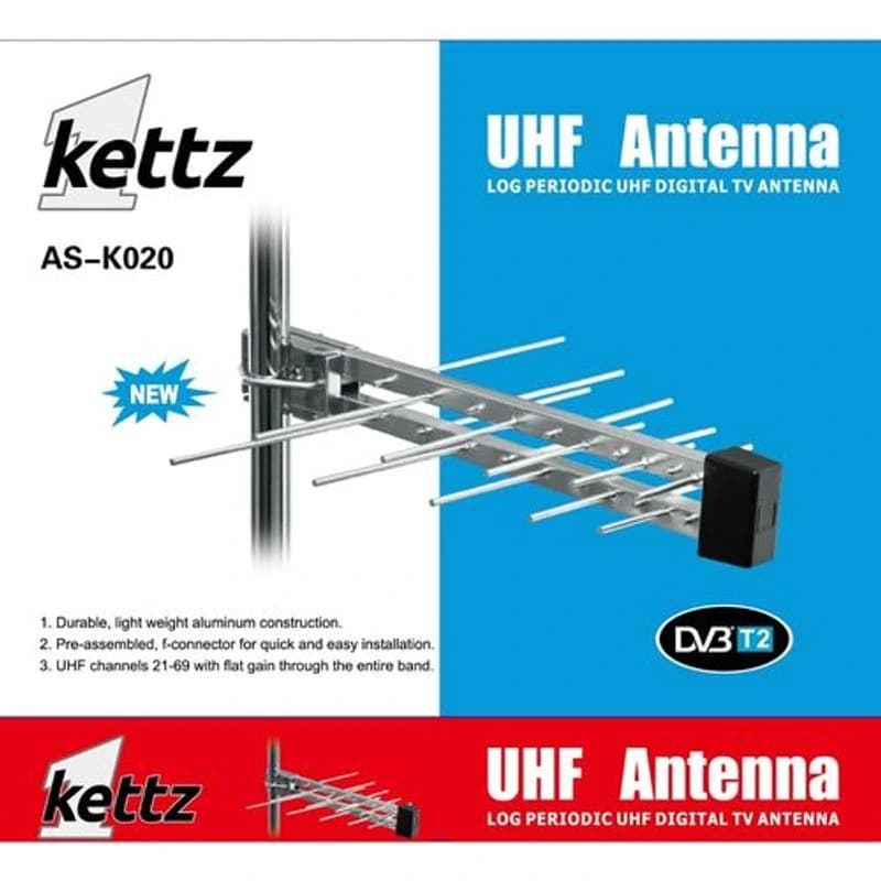 KETTZ Spoljna antena, TV/FM/T2+RF konektor