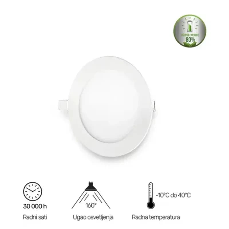 LED Panel U/Z Knc1, 6W, 6500K