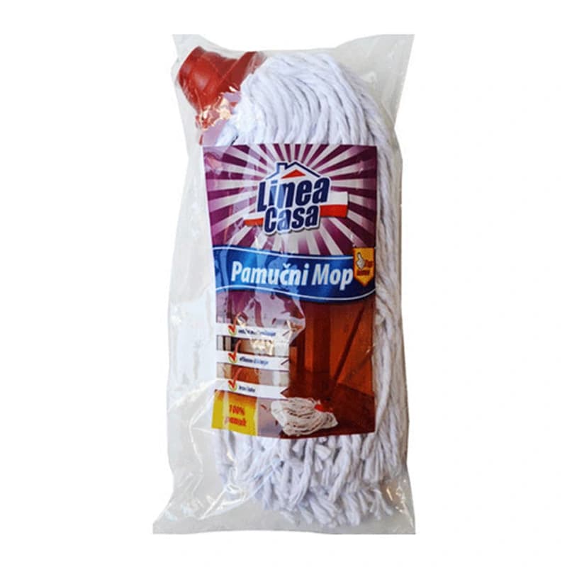 LINEA CASA Mop, Pamučni, Beli