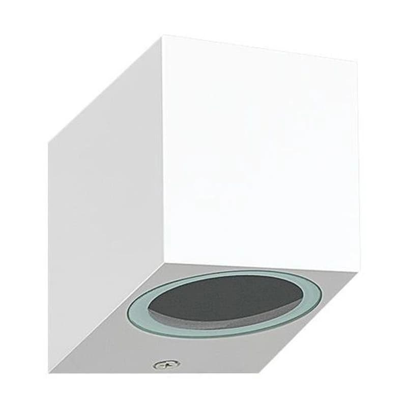 LYNCO Fasadna lampa kocka 1xGU10, bela