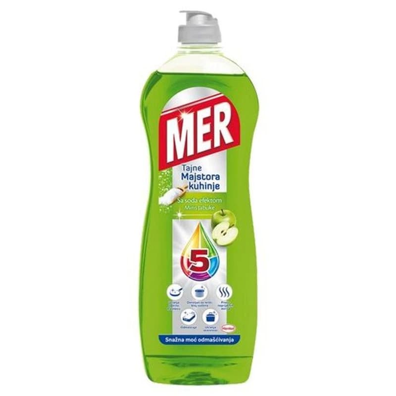 MER Deterdžent za pranje sudove, jabuka, 750 ml