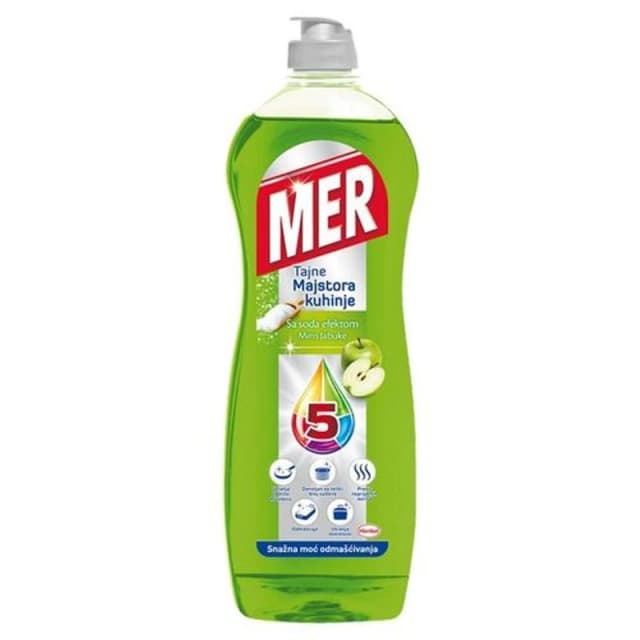 MER Deterdžent za pranje sudove, jabuka, 750 ml
