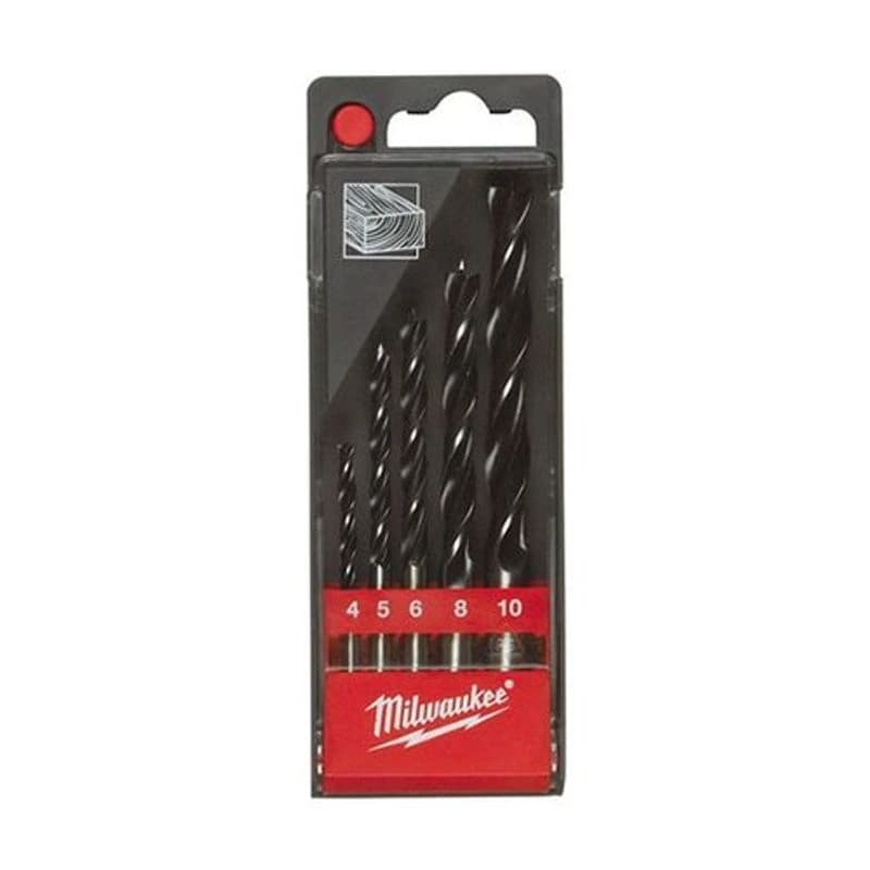 Milwaukee Burgije za drvo, 4-10mm, 5 komada