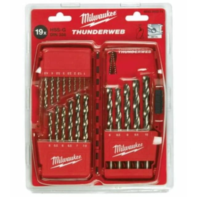 Milwaukee Set burgija, 1-10 mm, 19 komada, HSS-G