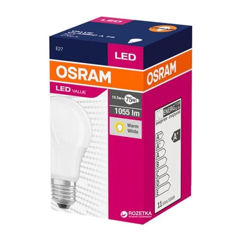 OSRAM Led sijalica, 10 W=75 W, 2700 K, E27