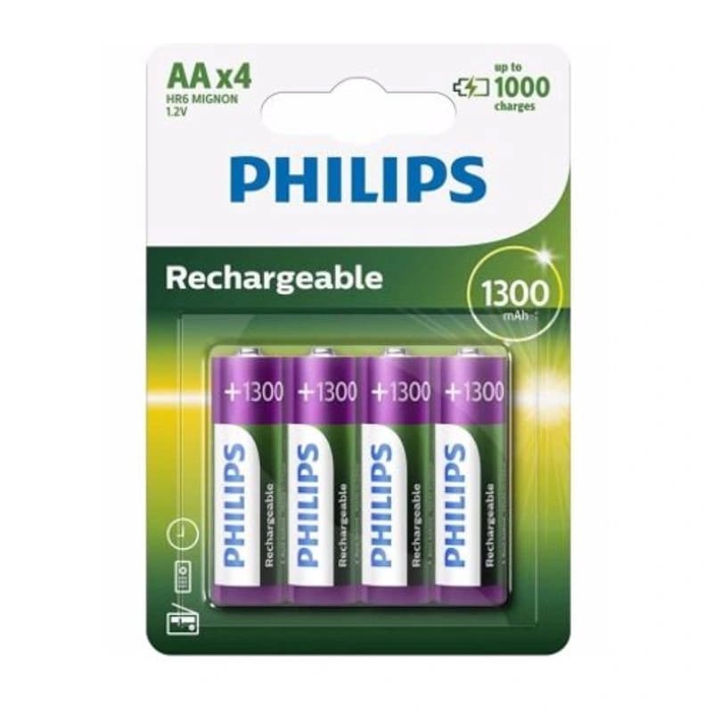 PHILIPS Baterija, AA 1.2V 1300 mAh, punjive 4 kom