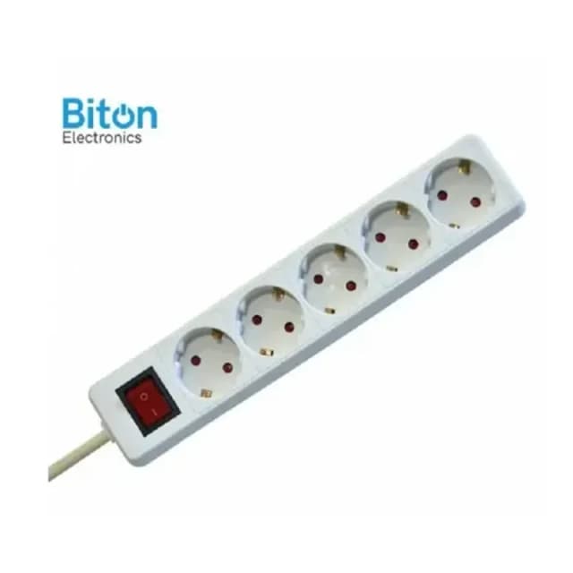 BITON ELECTRONICS Prenosna priključnica  5 / 1.5 met prekidač PP/J 3X1.5mm (ET10122)