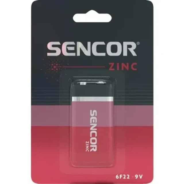 SENCOR Baterija cink karbon 6F22, 9 V