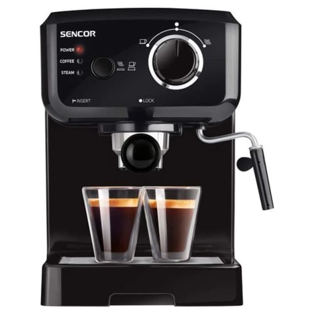 SENCOR Aparat za espresso kafu, 2 šolje, crni, SES 1710BK