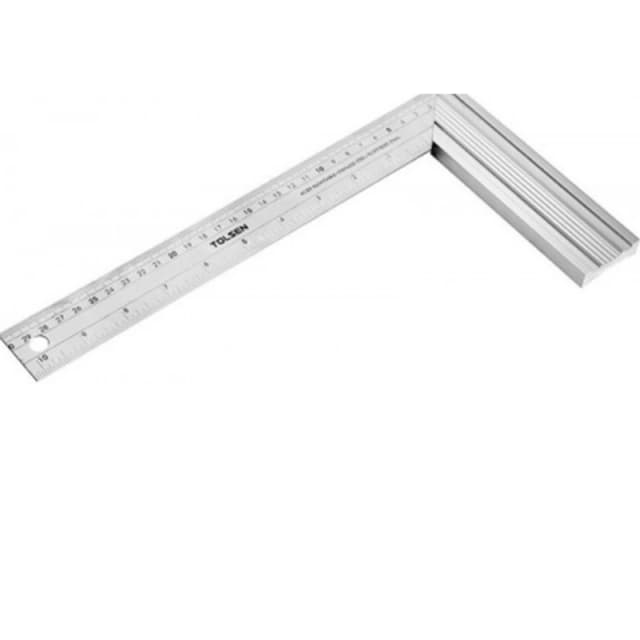 TOLSEN Lenjir-vinkla, aluminijum 300x36x1 mm, sivi