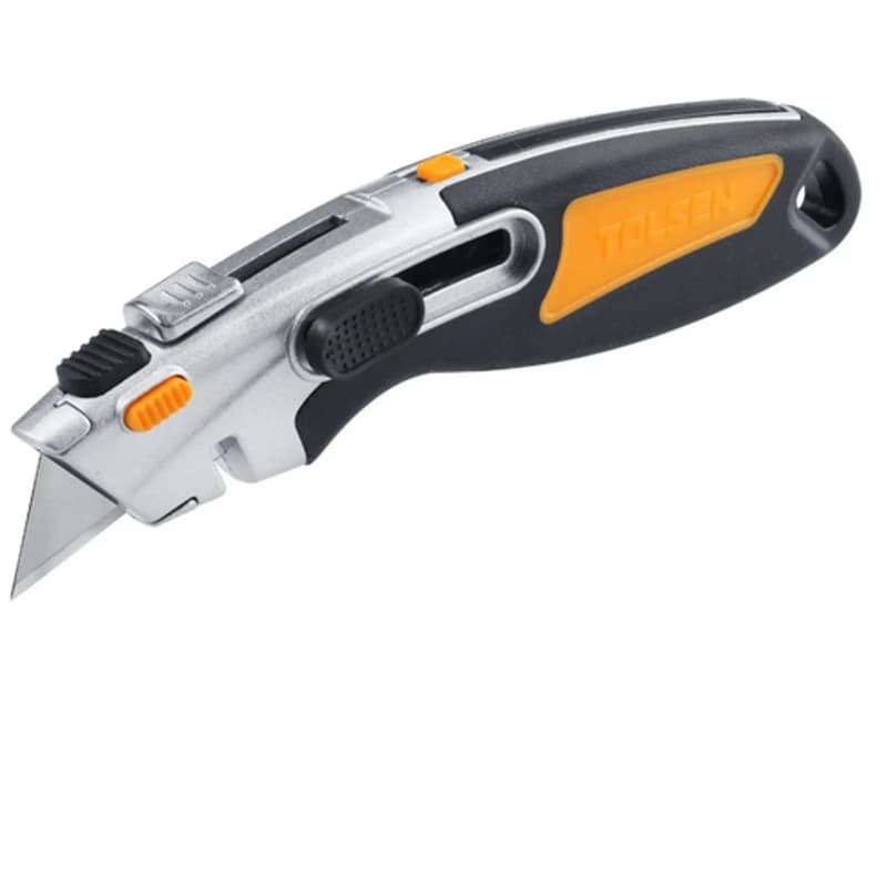 TOLSEN Skalpel trapezni, crni, industrial 30019