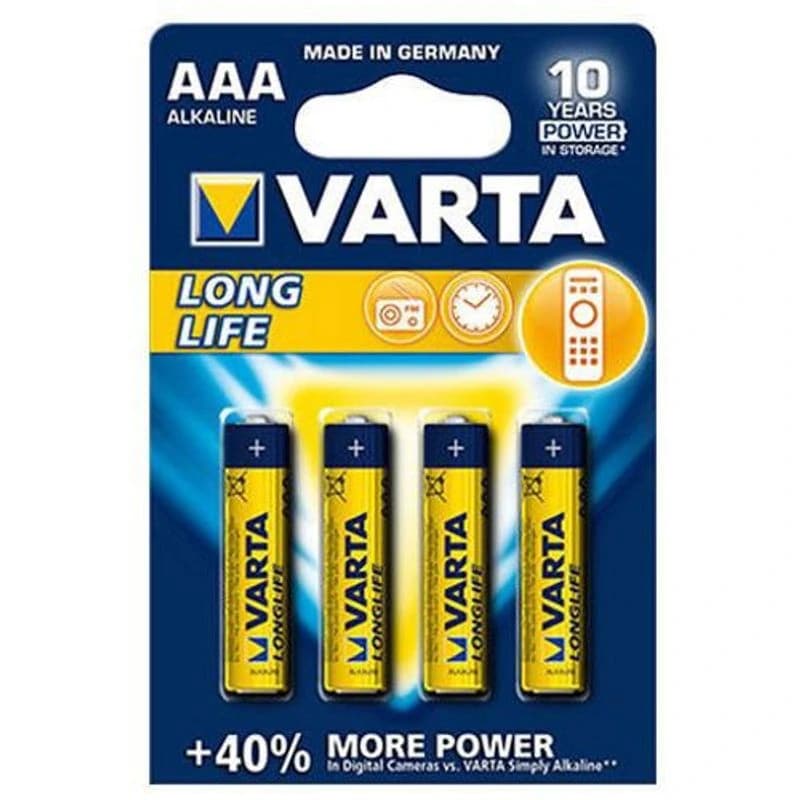 Varta Longlife Alkalna baterija LR03 4/1