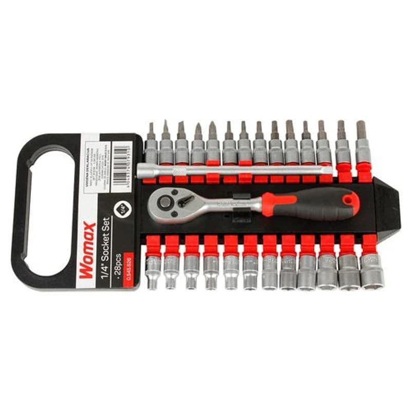 WOMAX Set ključeva sa račnom, 1/4" 28/1