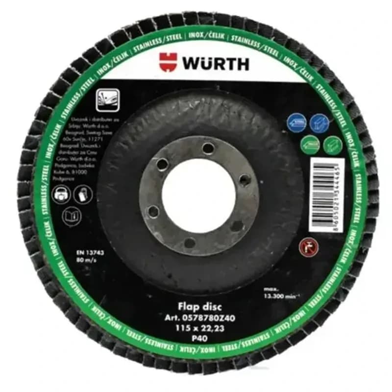 WURTH Lamelarni brusni disk G40, Al, 115x22 mm