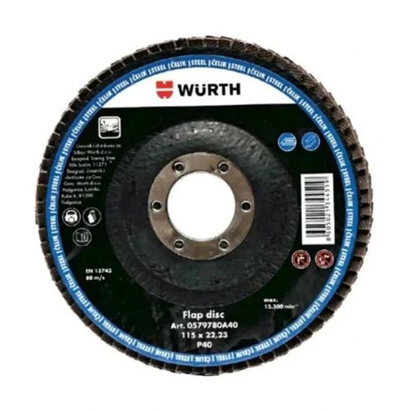 WURTH Lamelarni brusni disk G80, Al, 115x22 mm