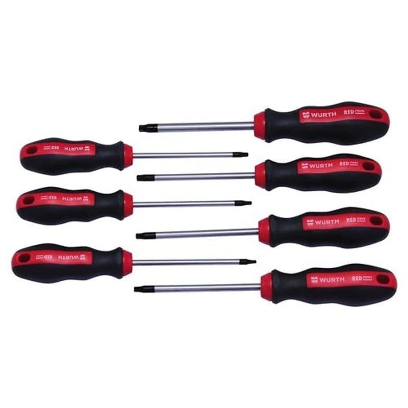 WURTH Set Red Stripe odvijača TORX, TX 10-40, 7 kom