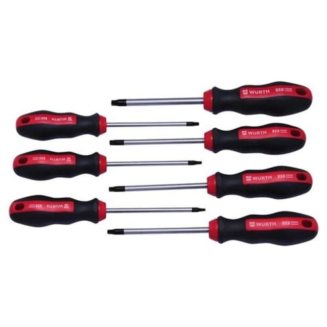WURTH Set Red Stripe odvijača TORX, TX 10-40, 7 kom