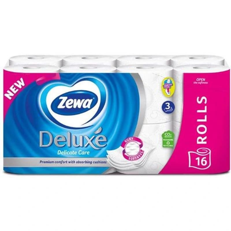 ZEWA Toalet papir, 16/1, Delux Pure White