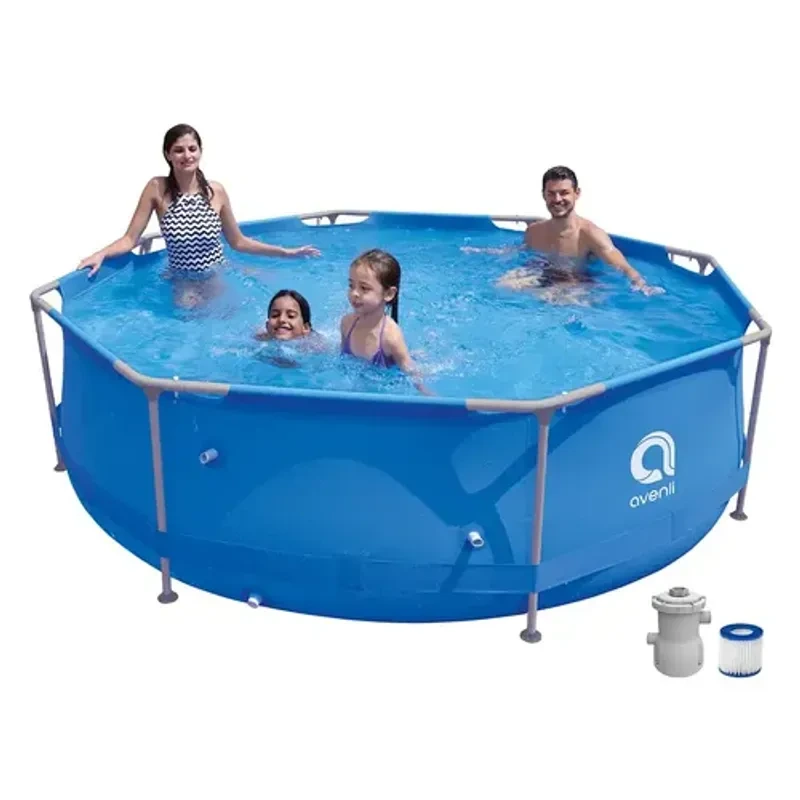 AVENLI Bazen za dvorište, s pumpom, 300x76 cm, plavi