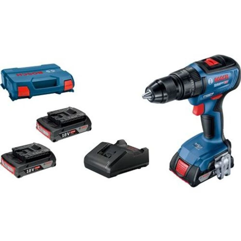 Bosch GSB 18V-50 + 3XGBA 2,0Ah + GAL 18V-20 u kutiji L-case