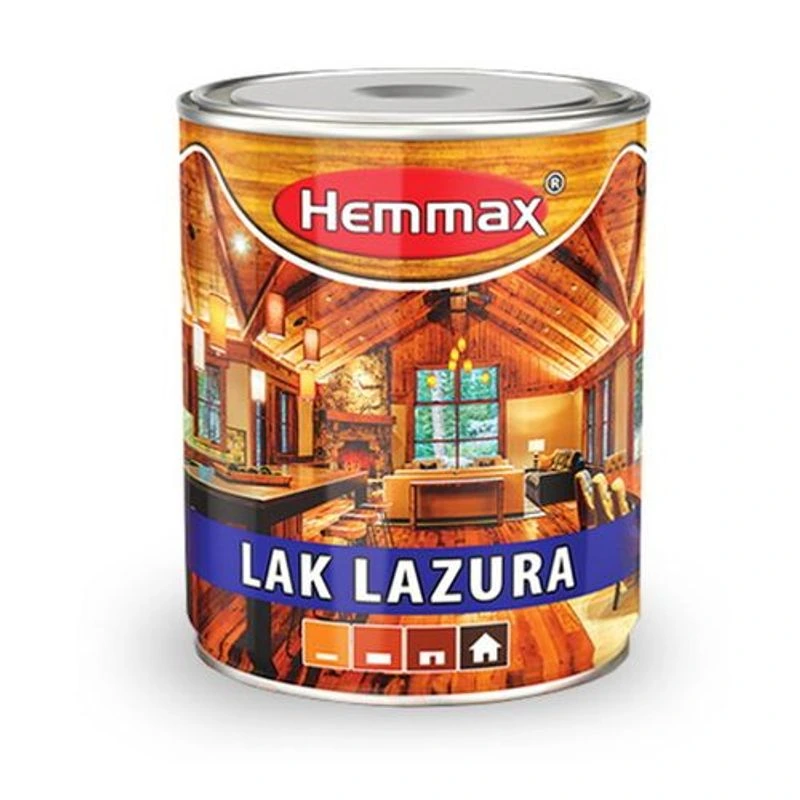 HEMMAX Lak lazura, mahagoni, 0.75 l