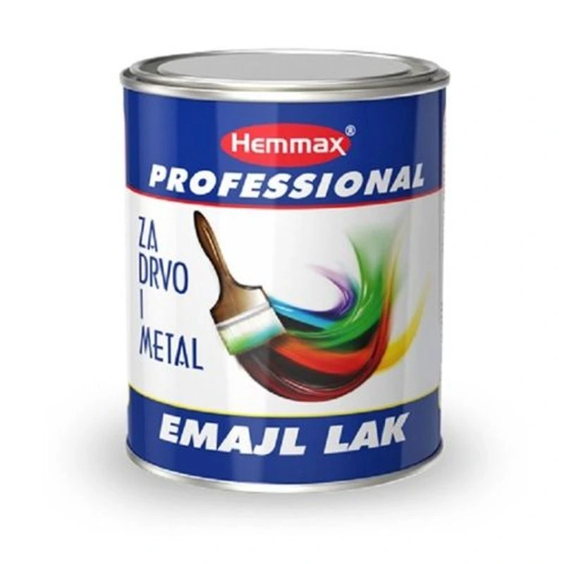 HEMMAX Professional emajl lak za drvo i metal, svetlo braon 0.75 l 